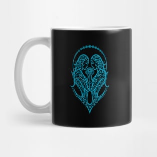 Blue Gemini Zodiac Sign Mug